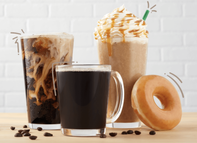 BUY ANY COFFEE, GET A FREE DOUGHNUT at Krispy Kreme