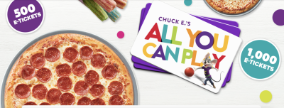 Chuck E. Cheese Rewards - Free 500 E-tickets just for joining, Birthday and Half-Birthday rewards and offers!
