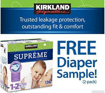 Costco Members Only: Free 2-Pack Sample Kirkland Supreme Diapers