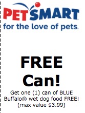 Coupon - BLUE Buffalo® wet dog food FREE! 