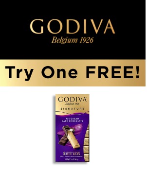 Coupon - Free Godiva Signature Mini Bar
