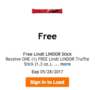 Coupon - Free Lindt LINDOR Stick at Kroger