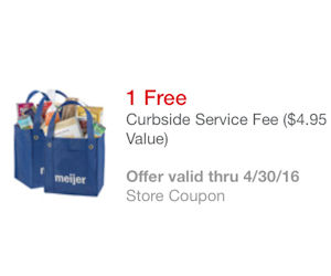 Redeem: Coupon: Meijer Curbside Service