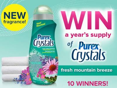 Enter to Win A Year of Purex Crystals-Fresh Mountain Breeze