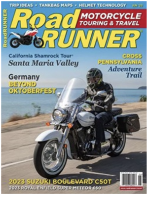 Free 1-Year Subscription to RoadRUNNER Motorcycle Touring & Travel Magazine!