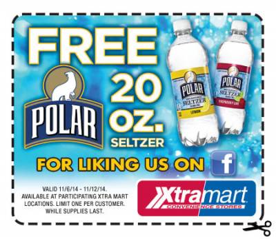 Free 20 oz seltzer at XtraMart