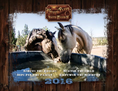 2016 Crystal Peaks Youth Ranch Calendar 