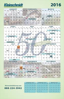 Request Free 2016  Kleinschmidt Calendar- Biz