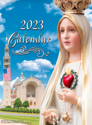 Free 2023 calendar with beautiful pictures and Catholic feast days!