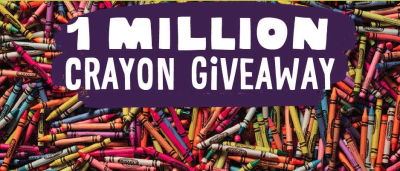 FREE 32 count box of crayons