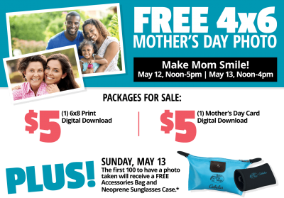 Mom's Day: Free 4x6 Mother's Day Photo at Bass Pro Shops