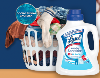 Free $5 eGift Card from Lysol Laundry Sanitizer