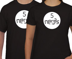 Request Free 5 Nerds T-shirt