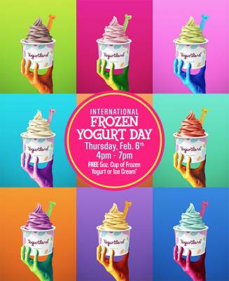 Free 5oz of Frozen Yogurt or Ice Cream (Feb 6 4pm to 7pm) 