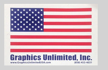 Free American flag sticker