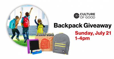 free backpack with school supplies