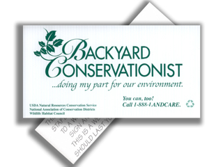 Request Free Backyard Conservation Sign