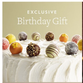 Free Birthday Gift from Godiva Chocolates