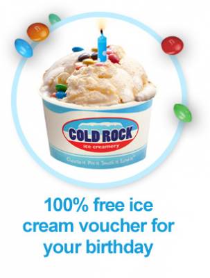 Sign up: Free Birthday Ice Cream From Cold Rock Creamery