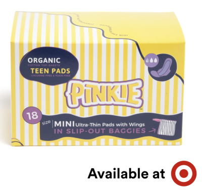 Free box of Pinkie™ Organic Period Pads
