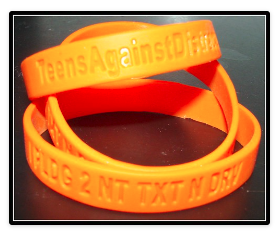 Free Bracelet from Teens Against Distracted Driving