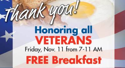 Military: Free Breakfast At Buehlers For Vets