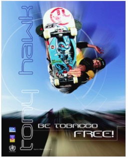 Free CDC Publication - Tony Hawk "Be tobacco free!"