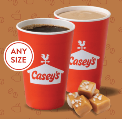 FREE COFFEE MONDAYS at Casey's