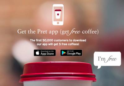 Free Coffee at Pret