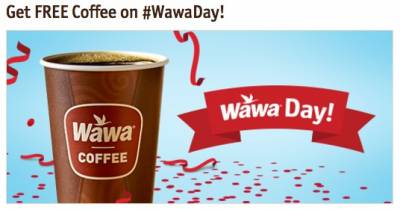 Free Coffee at Wawa on April 13 2017