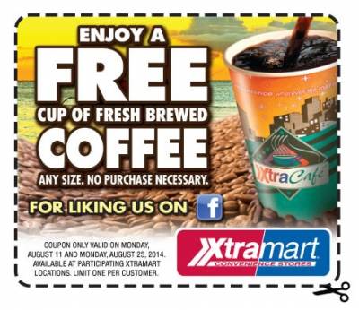 Free Coffee at Extramart