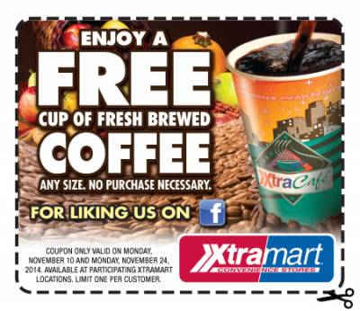 Free Coffee at XtraMart