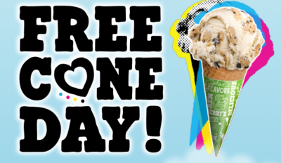 FREE CONE DAY at Ben & Jerry'r (April 16 2024)
