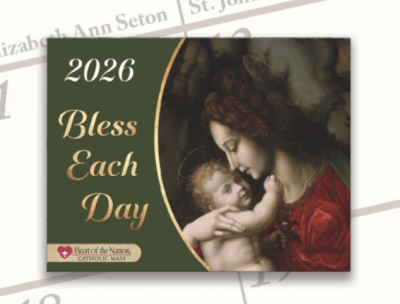 Free copy of the 2026 Heart of the Nation Catholic Art Wall Calendar