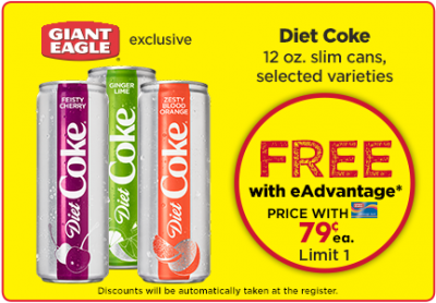 Load up: Free Diet Coke Slim Can