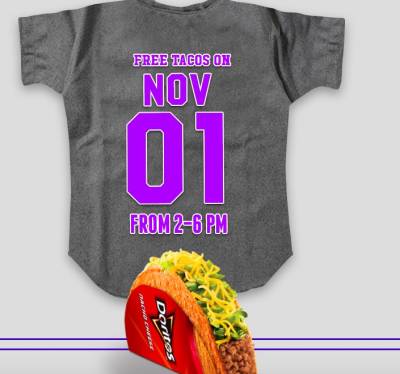 Free Doritos® Locos Tacos at Taco Bell on Nov 01