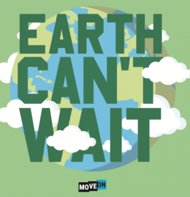 free "Earth Can't Wait" sticker!