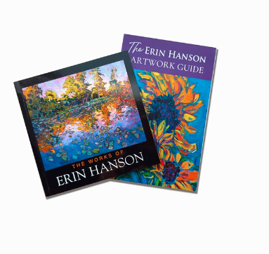 Free Erin Hanson's 50-page flipbook and the artwork guide (U.S. Only)