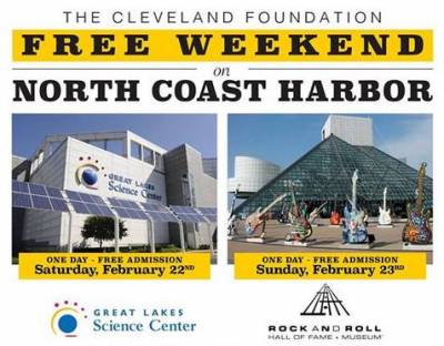 Free Family Weekend: Great Lakes Science Center and Rock and Roll Hall of Fame