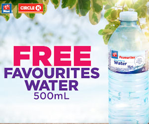Print out: Free Favourites Water at Mac's & Circle K 