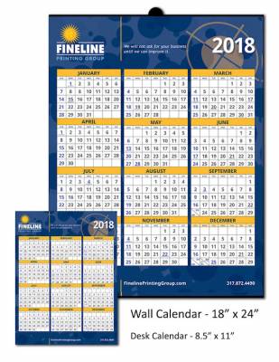 Companies: Free Fineline Printing Wall & Desk Calendar 