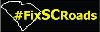 Request Free #FixSCRoads bumper sticker