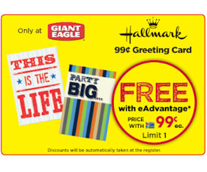 Log in: Free Giant Eagle - Hallmark Greeting Card 