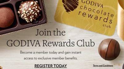 Free GODIVA chocolate on your Birthday