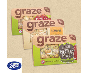 Redeem: Free Graze Snack at Boots Stores- O2 Priority