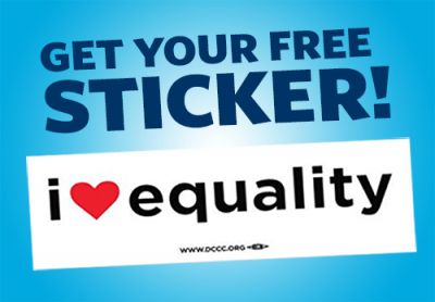 FREE I HEART EQUALITY sticker