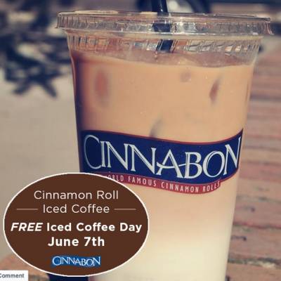  Free Iced Coffee Day. *U.S. Only
