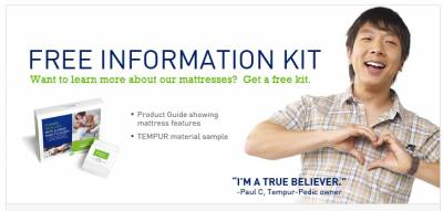 Free Information Kit from Tempur-Pedic