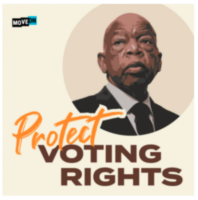 free John Lewis "Protect Voting Rights" sticker