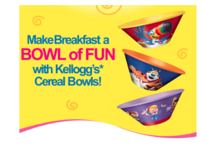 Free Kellogg’s Cereal Bowl